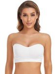 Lusait Women's Non-Slip Strapless Silicone Bandeau Bra