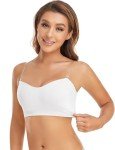 Lusait Women's Non-Slip Strapless Silicone Bandeau Bra