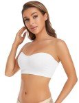Lusait Women's Non-Slip Strapless Silicone Bandeau Bra