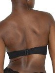 Lightly Lined Black Strapless Bra for Women