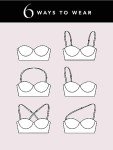 Lightly Lined Black Strapless Bra for Women