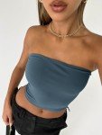 Trendy Backless Tube Crop Tops for Women