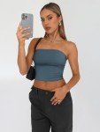 Trendy Backless Tube Crop Tops for Women