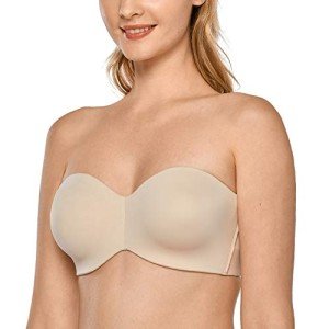 Delimira Women's Plus Size Strapless Minimizer Bra 36D