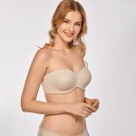 Delimira Women's Plus Size Strapless Minimizer Bra 36D