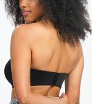 HACI Women's Strapless Underwire Minimizer Bra - Black