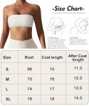 FIGKICKSEN Women's Wireless Seamless Bandeau Sports Bra