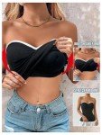 Milumia Colorblock Strapless Tube Top for Women
