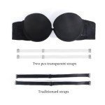 Plus Size Strapless Bra with Clear Straps