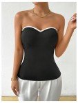 Milumia Colorblock Strapless Tube Top for Women