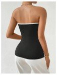 Milumia Colorblock Strapless Tube Top for Women