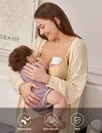 HOFISH Wirefree Nursing Bra for Maternity - Black, Beige, Pink