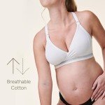 Bravado! Women's Nursing Sleep Bra - White Medium