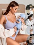 Avidlove Lilac Seamless Maternity Nursing Bra