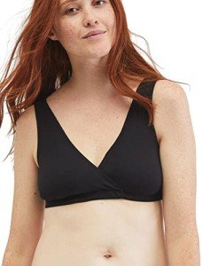 Nursing Sleep Bra for Moms - Black, Medium
