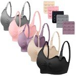 5-Pack Wireless Nursing Bra for Full Figures