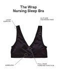 Nursing Sleep Bra for Moms - Black, Medium