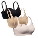 iLoveSIA 3-Pack Seamless Nursing Bras for Moms