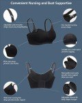 iLoveSIA 3-Pack Seamless Nursing Bras for Moms
