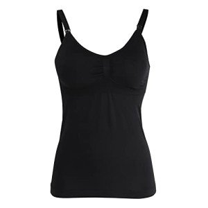 Zerodis Women's Nursing Tank Top with Bra