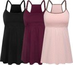 SUIEK Women's Nursing Tank Top 3-Pack Set