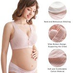 Aivtalk Maternity Seamless Nursing Bra 3-Pack