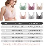 Aivtalk Maternity Seamless Nursing Bra 3-Pack