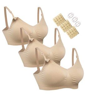 HOFISH Women's Seamless Nursing Bra Set - 3 Pack