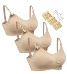 HOFISH Women's Seamless Nursing Bra Set - 3 Pack