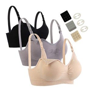 3 Pack Seamless Nursing Bras for Women