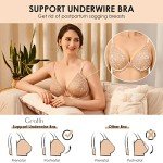 Gratlin Women's Lightly Padded Nursing Bra 36D