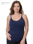 Nursing Cami Tank Tops with Built-In Bra - 3 Pack