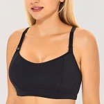 Gratlin Women's Wireless Nursing Sports Bra - Black