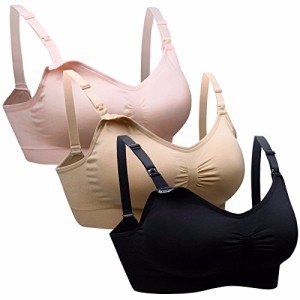 Daisity Women's Nursing Bra Pack - 3 Colors