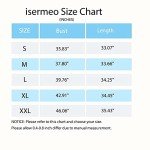 isermeo Women's Sleeveless V Neck Summer Casual Loose Fit Tie Front Mini Swing Dress Babydoll Dress Aqua-M