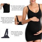 Nursing Tank Tops with Built-In Bra - 2 Pack