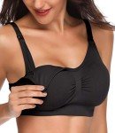Lataly Women's Wirefree Nursing Bra Set of 5