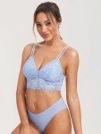 Plus Size Wireless Nursing Bra in Mystery Blue