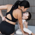 Women's Seamless Support Nursing Sports Bra, Black