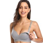 COOSHCO Women's Wireless Nursing Bra 4-Pack