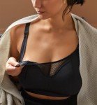 Panache Women's Wire-Free Nursing Bra - Black