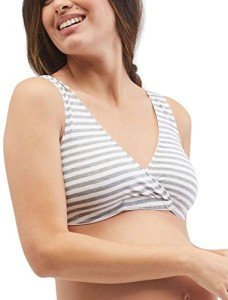 Women's Nursing Sleep Bra - Grey/Cloud Stripe