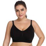 Lataly Women's Wirefree Nursing Bra - Black, Beige, Pink