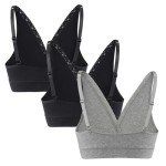 Lace Cotton Nursing Sleep Bras for Women