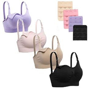 Jolies 4-Pack Maternity & Nursing Bras Set