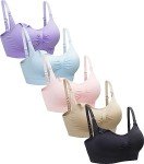 Suekaphin 5-Pack Women's Wireless Nursing Bras