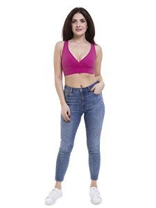 Lunarable Women's Maternity Red Crop Top Bra