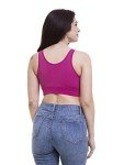 Lunarable Women's Maternity Red Crop Top Bra