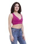 Lunarable Women's Maternity Red Crop Top Bra