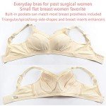 Pocketed Bra for Mastectomy with Silicone Prosthesis